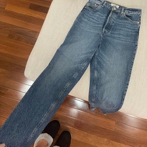 Free People Straight leg denim blue Jean
